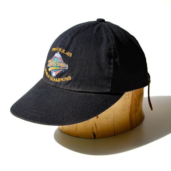 Other - Vintage Toronto Blue Jays 1992 MLB World Series Champions Leather Strap Hat